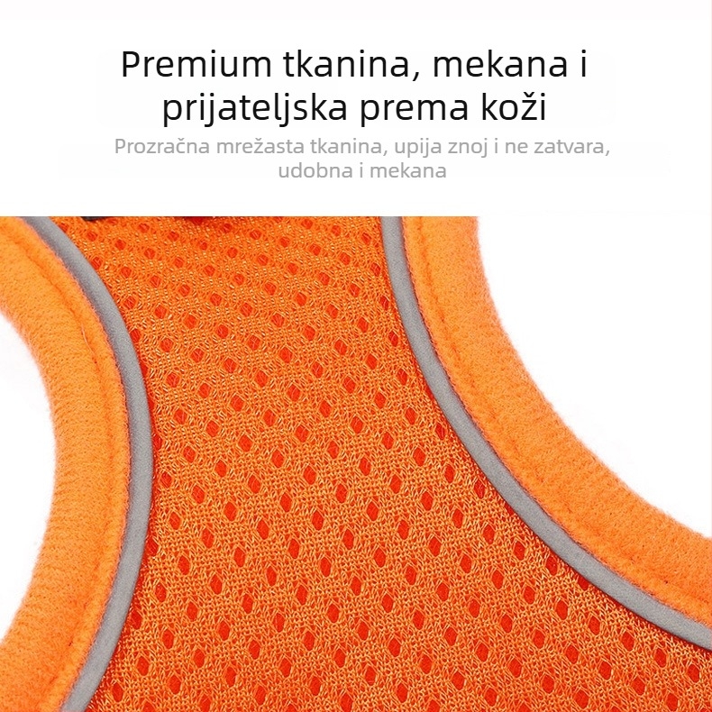 Grudni pojas za pse, podesiv, uže dizajn, poliester (Materijal: Poliester; Kategorija: Grudni pojas; Proširivanje: Da)