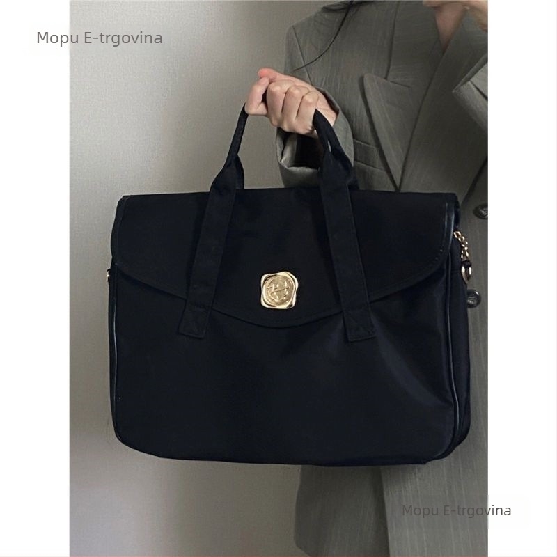 Crossbody torba za prijenosno računalo – PU materijal, prozračna, ultralagana, otporna na habanje, proširivi kapacitet; gradski stil, unisex, jesen 2025
