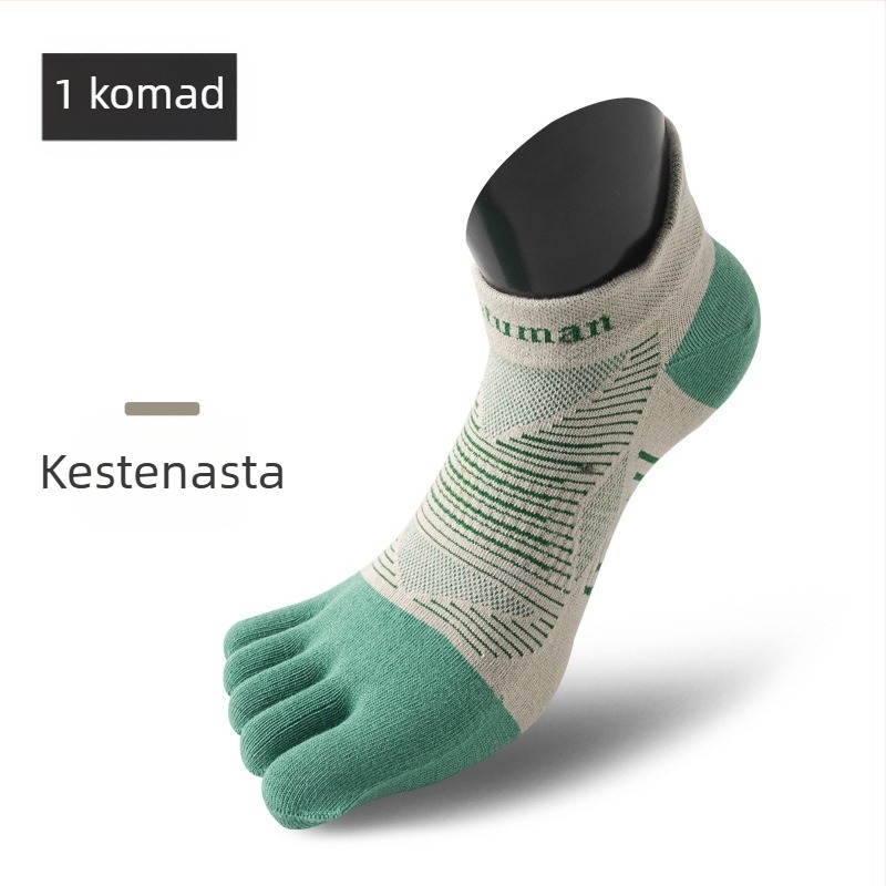 Nylon sportske čarape s pet prstiju, upijanje znoja i zaštita od trenja, šivanje jednim šavom, kratki dizajn cijevi