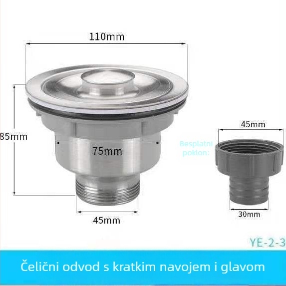 Prošireni fleksibilni odvodi cjevovod za kuhinjsku odvodnju | Xin Leon model 446 | ABS | odvodi cijev | stil Moderno jednostavno