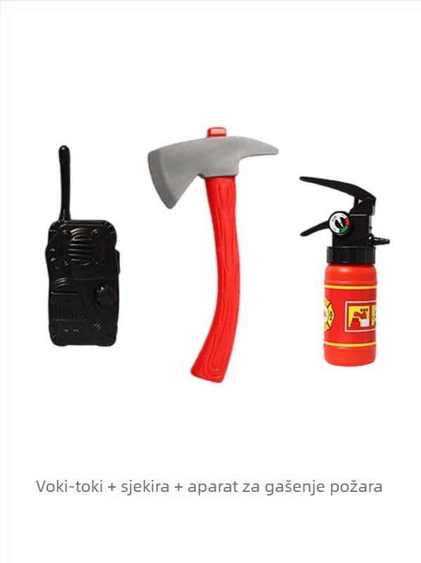 Ju di Dječji kostim vatrogasca s vatrogasnim autom za Halloween, unisex, 100% poliester, za djecu do 17 godina, zimska kolekcija 2025