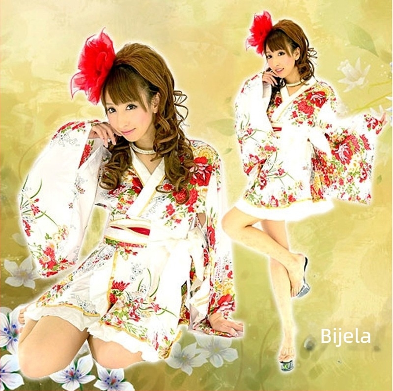 Unisex kimono-stil kućni ogrtač (Zi Xiao; 100% sintetička svila; Unisex; Kimono; Proljeće 2023)
