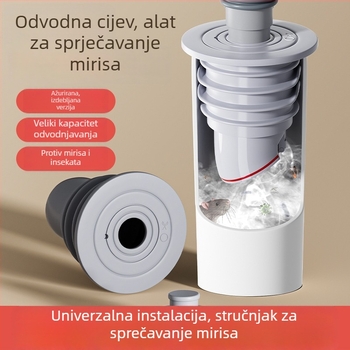 Silikonski zatvarač za odvodnu cijev – otporan na mirise i insekte, za umivaonik i perilicu rublja