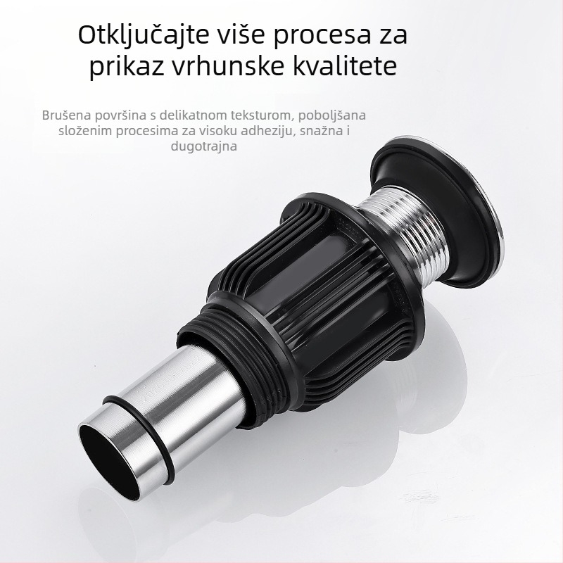 Liya nehrđajući čelični odvod za umivaonik s preklopnom pločom, model 721, filtr za dezodorizaciju, kuhinjski sudoper