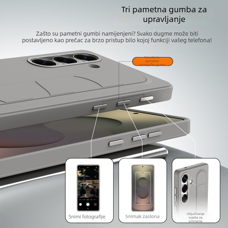 Samsung kućište za telefon s držačem, protivklizno, odvod topline, zaštita od pada, polikarbonat