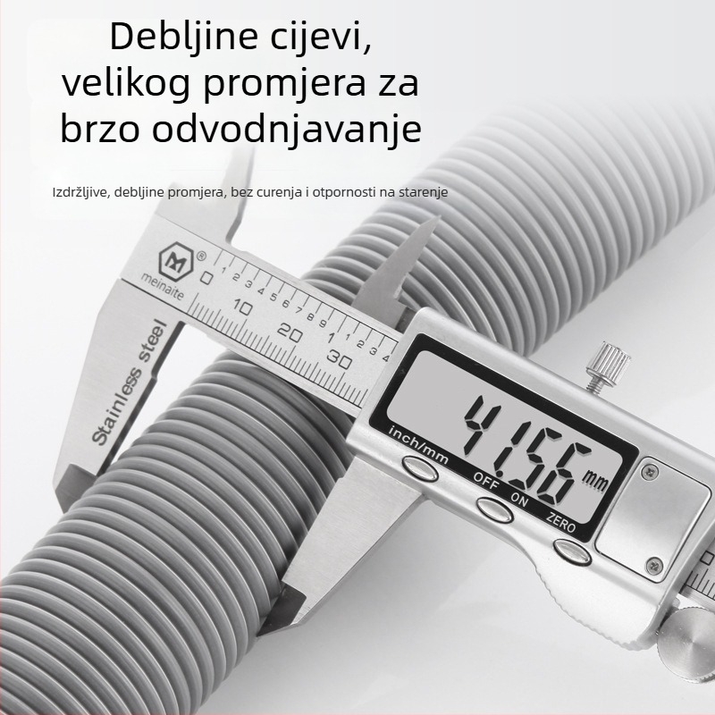 Odvod za umivaonik s anti-mirisom, PP+PC+nehrđajući čelik, horizontalni P-oblik, model Bxsgss-80, mogućnost prilagodbe