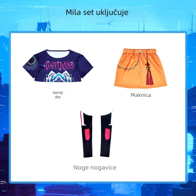 Cosplay kostim – Hunt Demon Girl Group (Rumi, Mila, Zoya), K-Pop idol stil, Poliester, ljeto 2025