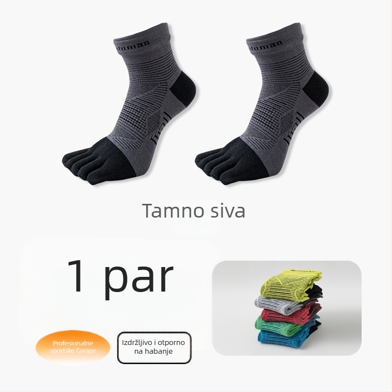 Čarape s pet prstiju, srednje dužine, unisex, najlonske, brzo sušenje, protuklizne, protiv trenja