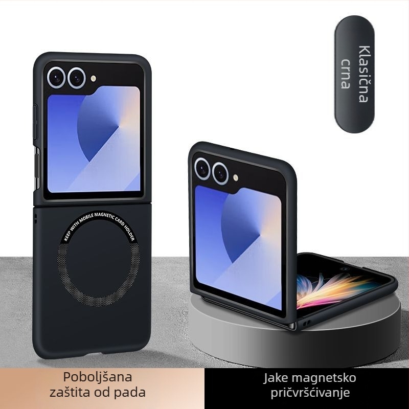 Kućište za telefon – magnetsko sklapanje Flip kućište za Samsung Z Flip6/7, TPU mat zaštitno kućište, otporno na klizanje i na udarce