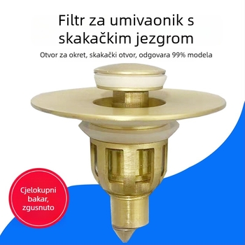 Pop-up odvodnja umivaonika s jezgrom, mesing, brend Win the bully, prilagodba obrade dostupna, licencirana privatna etiketa
