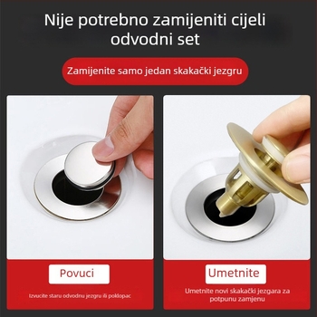 Pop-up odvodnja umivaonika s jezgrom, mesing, brend Win the bully, prilagodba obrade dostupna, licencirana privatna etiketa