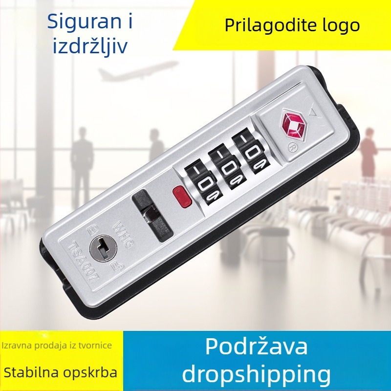 Brava za kovčeg s TSA kombinacijom – ABS, model HK-054A, Dodaci za prtljagu