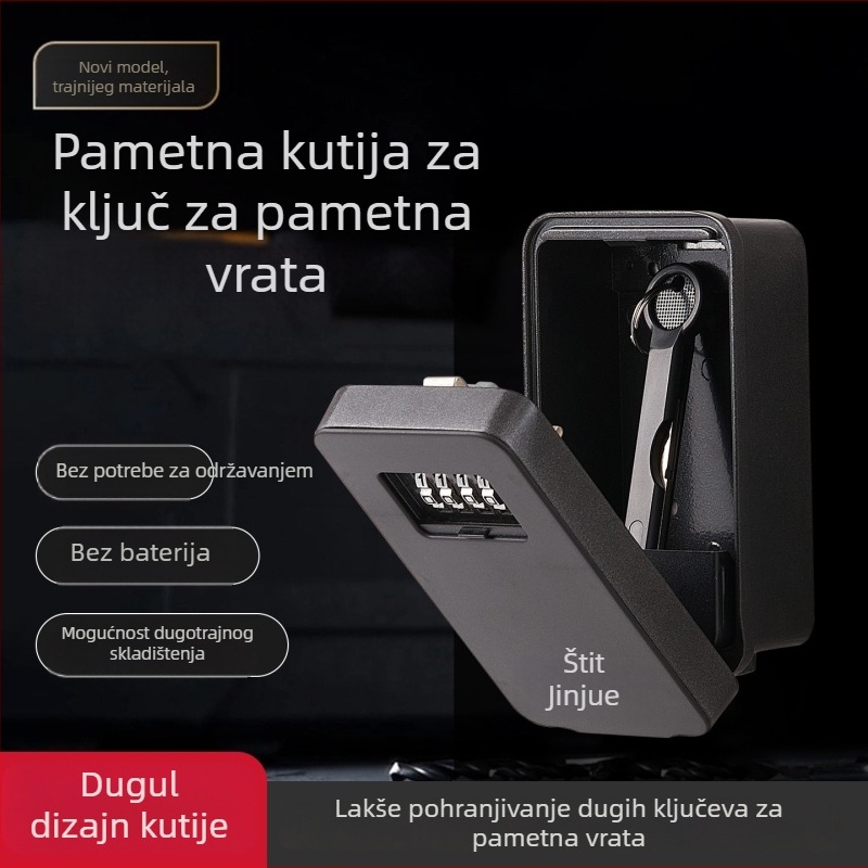 Kutija za ključeve s lozinkom, potpuno metalna, kombinacijska brava, model K13001d, Golden Shield