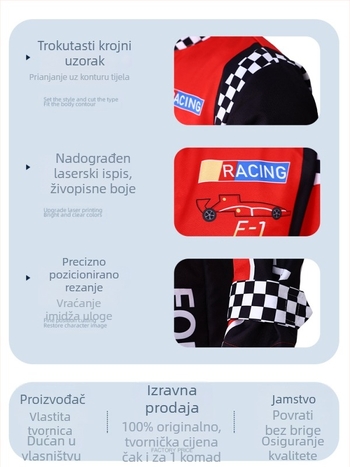 Kostim za utrku za igre i anime, poliester, dob 18-24, proljeće 2026