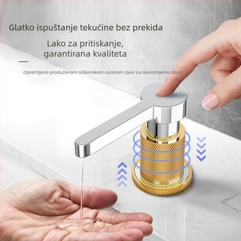 Dozator sapuna za kuhinjski sudoper od čvrstog bakra, produženi pritisni mehanizam i crijevo, model SD-80, CE certifikat