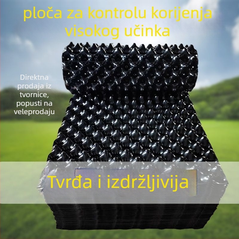 Drenažna ploča za krovnu vrtu s barijerom korijena – plastična hidrofobna filtracija drenaže za cvjetne posude i vrtne ribnjake