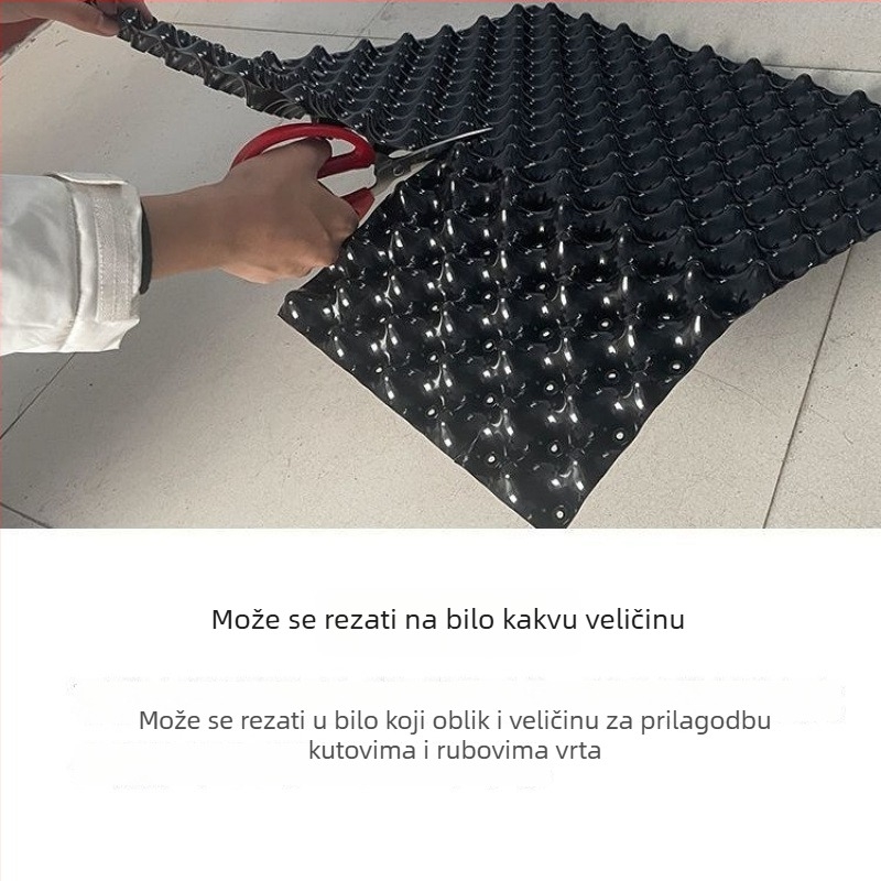 Drenažna ploča za krovnu vrtu s barijerom korijena – plastična hidrofobna filtracija drenaže za cvjetne posude i vrtne ribnjake