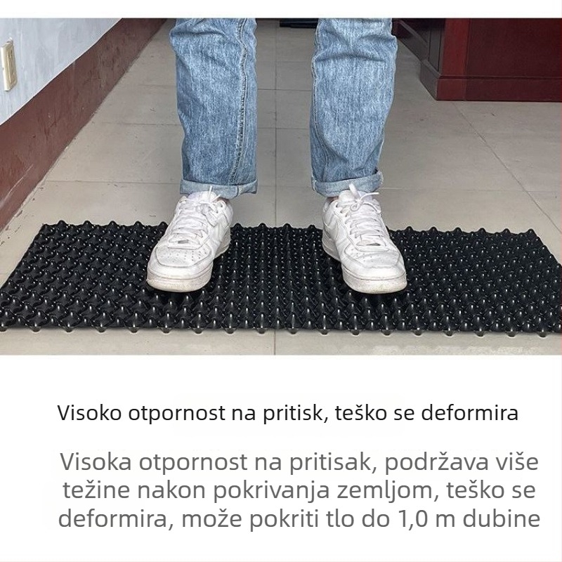 Drenažna ploča za krovnu vrtu s barijerom korijena – plastična hidrofobna filtracija drenaže za cvjetne posude i vrtne ribnjake