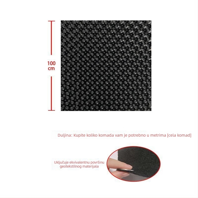 Drenažna ploča za krovnu vrtu s barijerom korijena – plastična hidrofobna filtracija drenaže za cvjetne posude i vrtne ribnjake