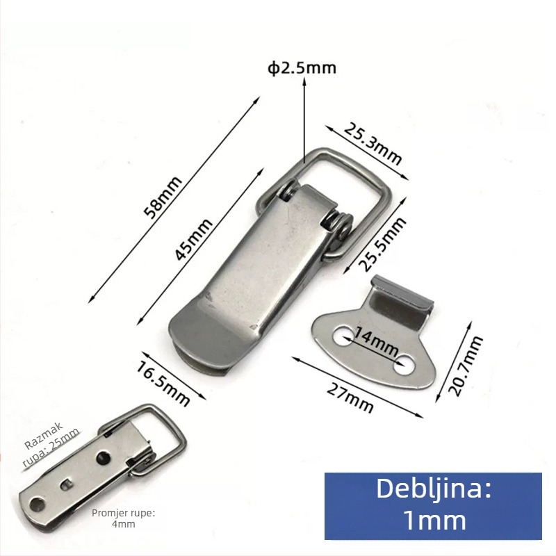 Duckbill Buckle, marka YD, za kutije, torbe i ormare; podrijetlo Guangdong Dongguan