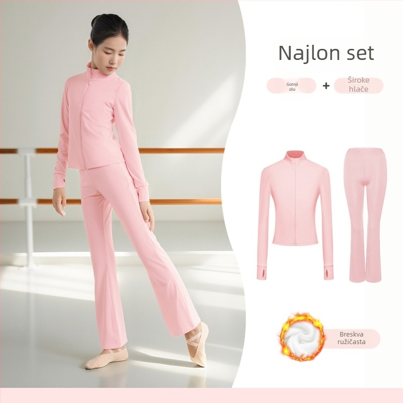 Dječje plesno odijelo za djevojčice – glavni materijal: najlon; tkanina: poliester; uzrast 8+