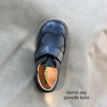 Dječje kožne cipele u barokno-retro stilu, Velcro zatvaranje, protuklizna plastična potplata, EVA uložak, prikladno za proljeće i jesen