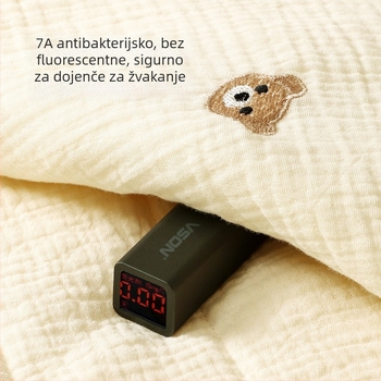 Pamukasta zaveza za bebe s kapuljačom – crtani motiv, toplina klase A, za novorođenčad (proljeće/jesen/zima)