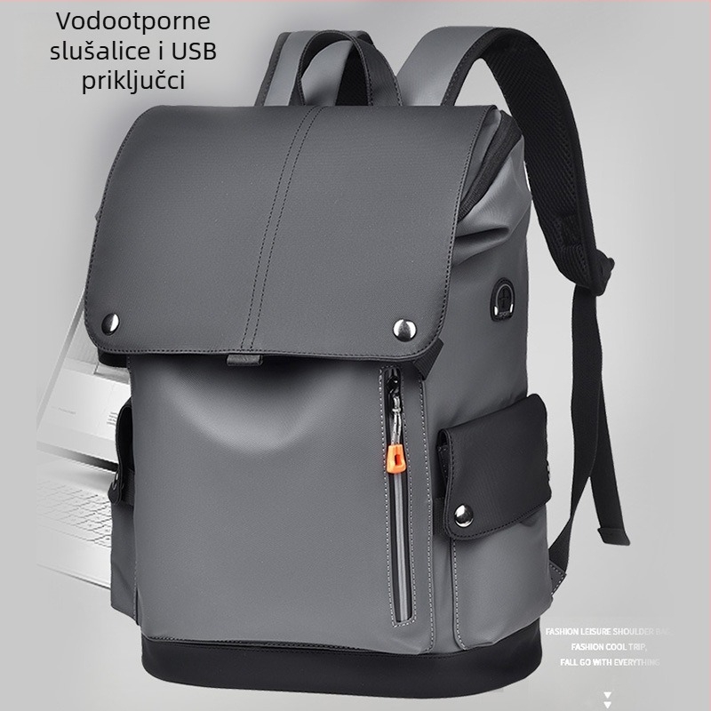 BADENROO Vodootporan Flip-Top ruksak, unisex, za svakodnevnu upotrebu i putovanja, 20–35 L, Oxford tkanina