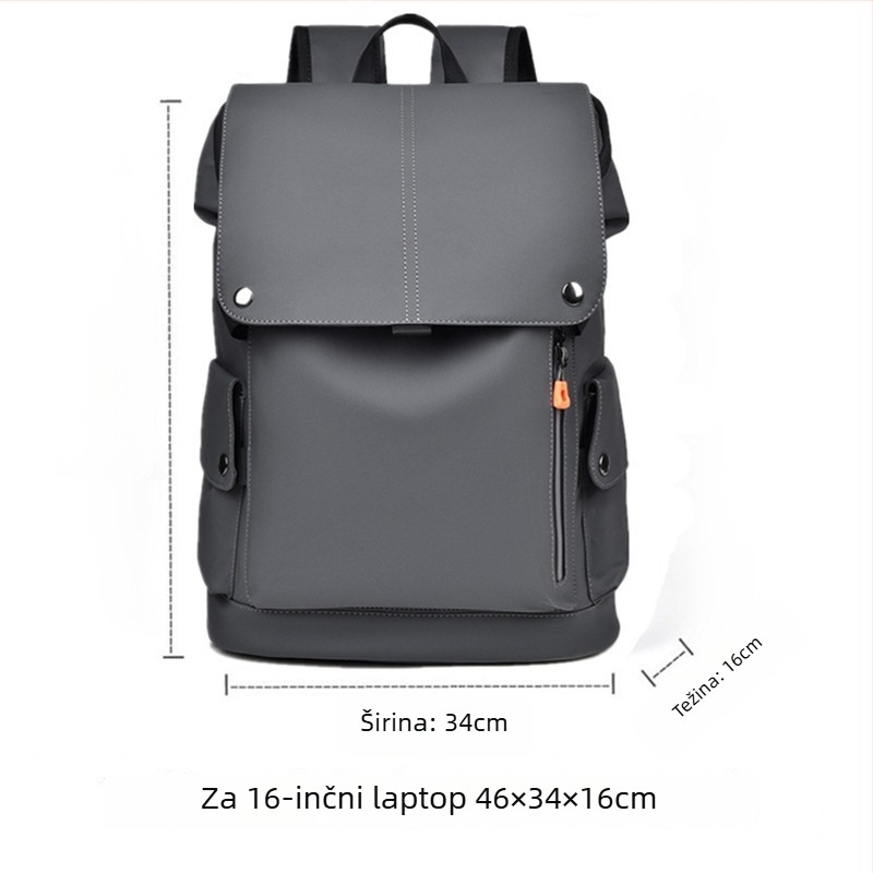 BADENROO Vodootporan Flip-Top ruksak, unisex, za svakodnevnu upotrebu i putovanja, 20–35 L, Oxford tkanina
