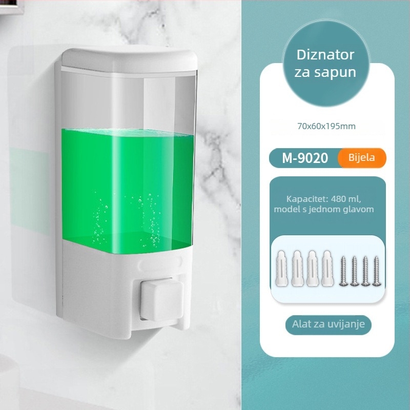 Morton ručni dozator sapuna, plastični, model M-9020, 0,8 kg, moderni stil