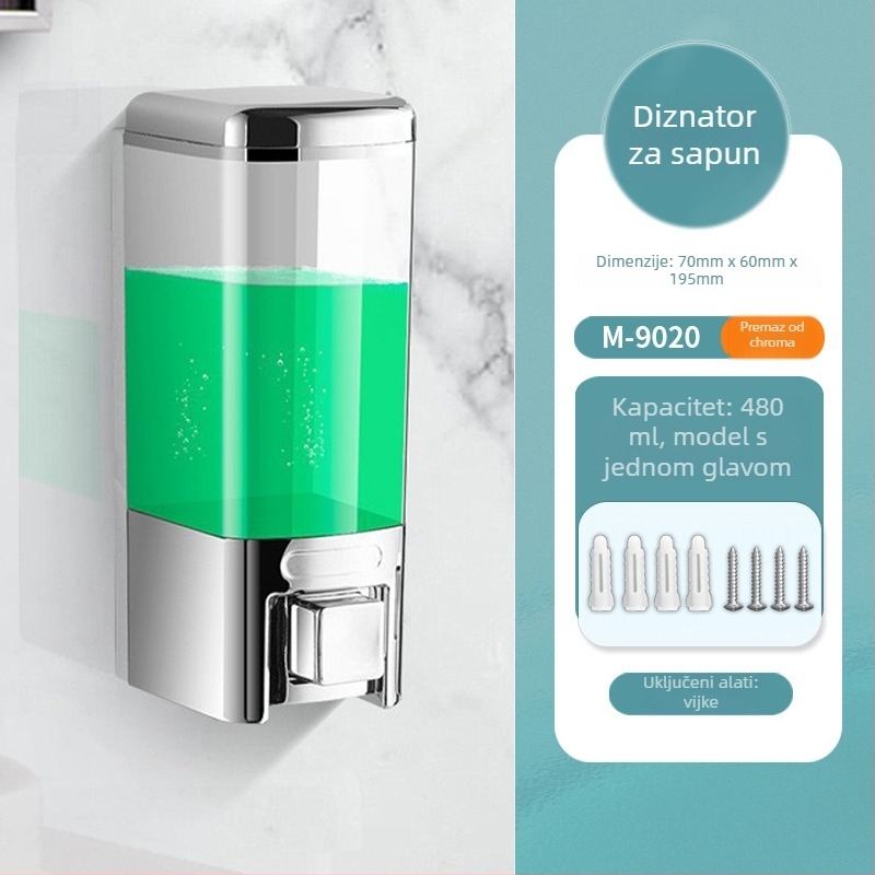 Morton ručni dozator sapuna, plastični, model M-9020, 0,8 kg, moderni stil