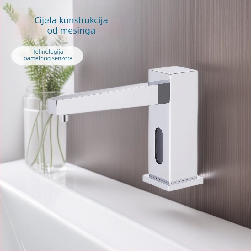 Dosič sapuna s infracrvenim senzorom – bakar, CE, senzor, montaža bušenjem, moderan minimalistički stil