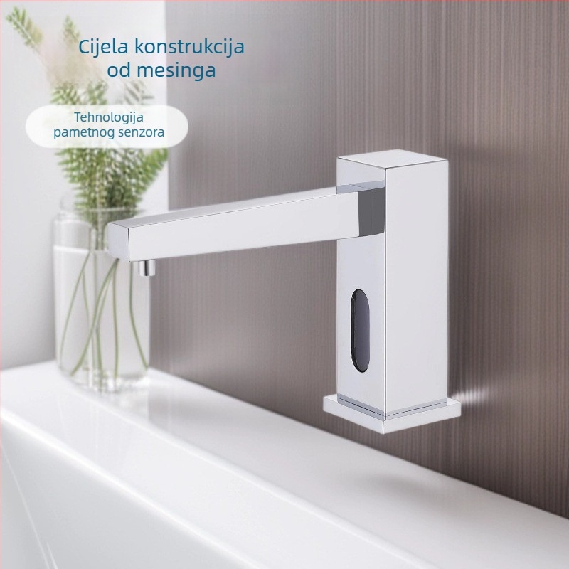Dosič sapuna s infracrvenim senzorom – bakar, CE, senzor, montaža bušenjem, moderan minimalistički stil
