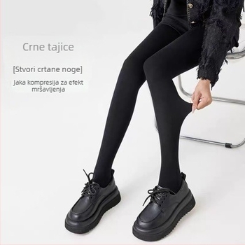Pamukaste hulahopke za bazu za proljeće-jesen-zimu, tople i oblikujuće, jedne boje, akril <30%