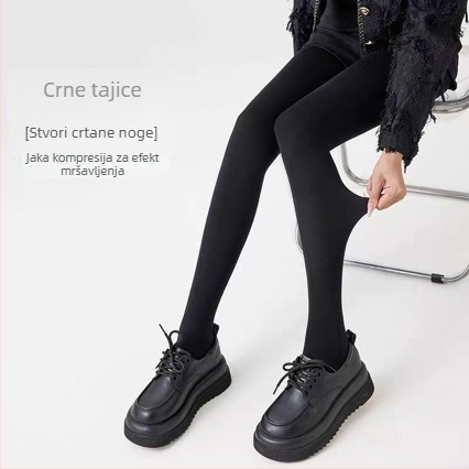 Pamukaste hulahopke za bazu za proljeće-jesen-zimu, tople i oblikujuće, jedne boje, akril <30%
