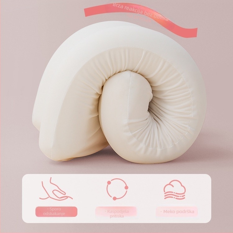 Jastuk od memorijske pamučne za djecu 3–6 godina, sve sezone, podrška vrata, pravokutni oblik, visina jezgre 5–10 cm, poliester navlaka