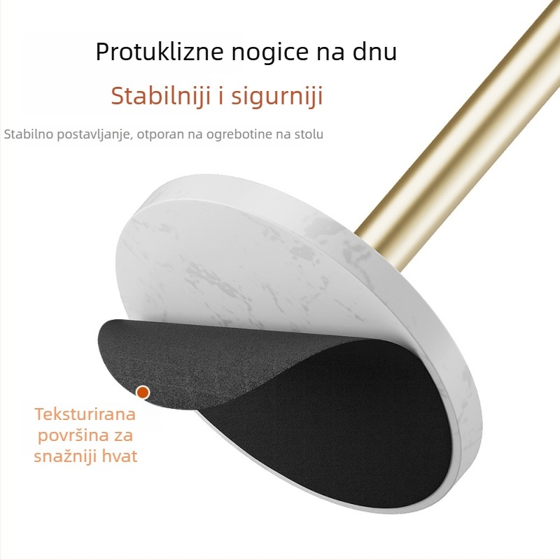 Okrugli metalni stalak za skladištenje | Površina premazana pečenim premazom | Moderan jednostavan dizajn | Držač rolni kuhinjskog papirnatog ručnika na stolu