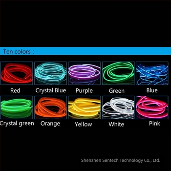 LED unutrašnje ambijentalno svjetlo za automobil s EL materijalom, hladno svjetlo, IP67, 3W, 3-12V