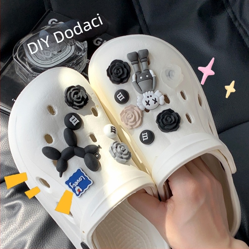 3D cvjetna ukras za cipele, DIY dodatak za sandale i svakodnevne cipele, model PJ001, stil Duoduo