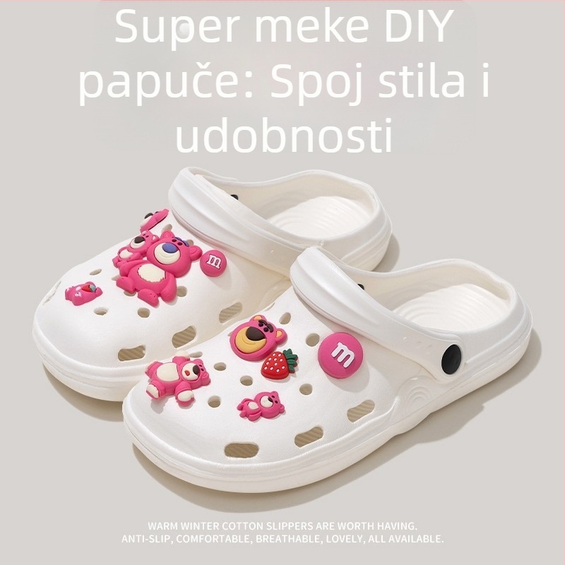 3D cvjetna ukras za cipele, DIY dodatak za sandale i svakodnevne cipele, model PJ001, stil Duoduo