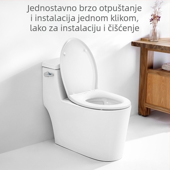 Pametan poklopac za WC za kućnu upotrebu, univerzalan, električno mekano zatvaranje, grijanje s konstantnom temperaturom, model LY-TR005B