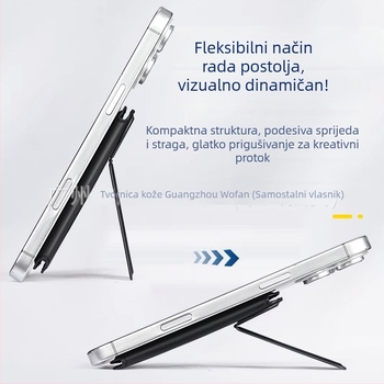 Magnetični držač kartica za iPhone uz MagSafe — WF10 (kompatibilan s iPhone; magnetski set kartica; stražnja naljepnica)