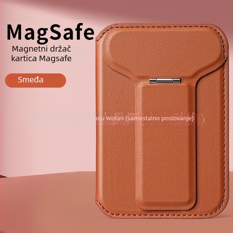 Magnetični držač kartica za iPhone uz MagSafe — WF10 (kompatibilan s iPhone; magnetski set kartica; stražnja naljepnica)