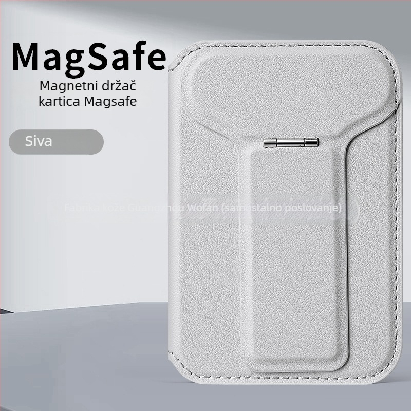 Magnetični držač kartica za iPhone uz MagSafe — WF10 (kompatibilan s iPhone; magnetski set kartica; stražnja naljepnica)
