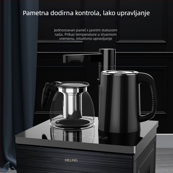 Meiling stroj za čaj bar za kućnu upotrebu — potpuno automatski dispenser za vodu s vrućom i hladnom vodom, inteligentni središnji sustav upravljanja, višenamjenski, uspravni dizajn s donjim spremnikom