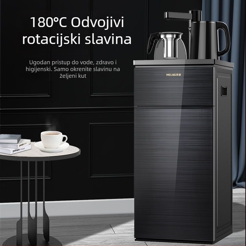 Meiling stroj za čaj bar za kućnu upotrebu — potpuno automatski dispenser za vodu s vrućom i hladnom vodom, inteligentni središnji sustav upravljanja, višenamjenski, uspravni dizajn s donjim spremnikom