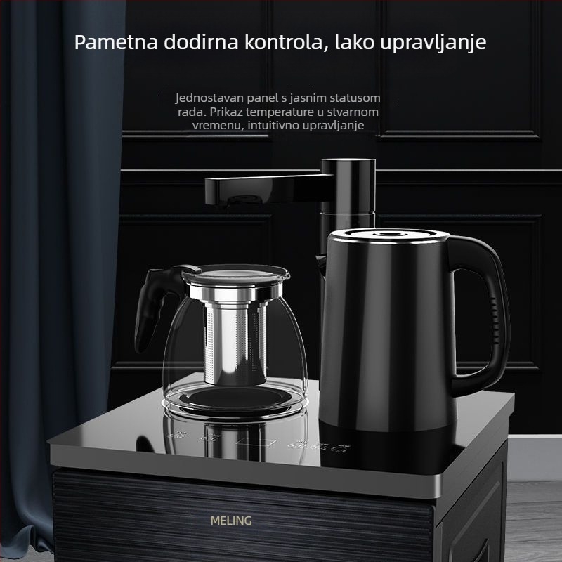 Meiling stroj za čaj bar za kućnu upotrebu — potpuno automatski dispenser za vodu s vrućom i hladnom vodom, inteligentni središnji sustav upravljanja, višenamjenski, uspravni dizajn s donjim spremnikom