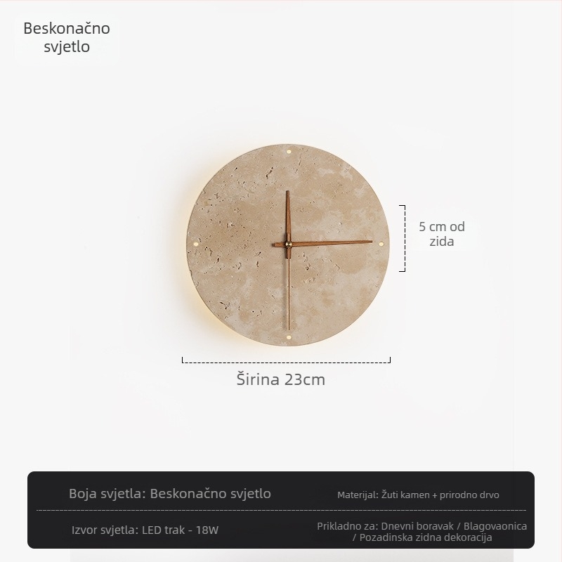 Zidna lampa s mramornim sjenilom i tijelom, LED izvor svjetla, moderni minimalistički stil, kompatibilna s Mijia Smart i TmallGenie