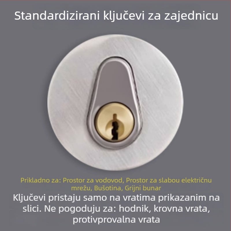 TYYS ključ Neck Strength – univerzalni ključ za cilindar brava, moderan minimalistički dizajn