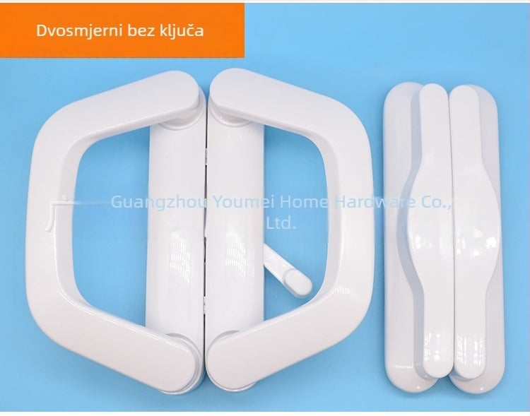 Dingpu Luksuzni spojni zatvarač za klizna vrata – dvostruki kuka zatvarač, cinkova zlitina, pogodna za aluminijska, klizna i balkonska vrata, prilagodba obrade